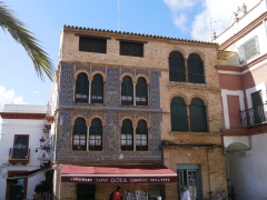 Mudejar façade in Goya Bar